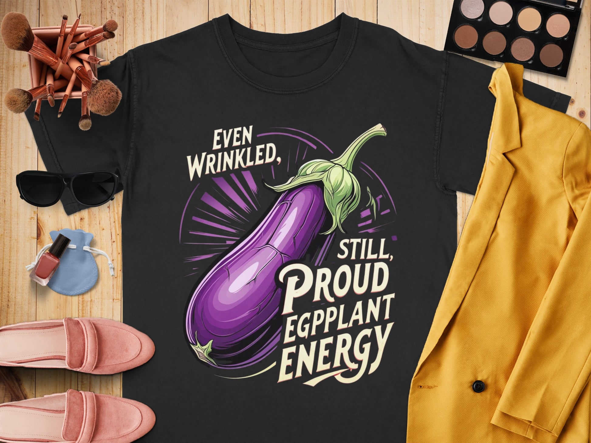 Vibrant Eggplant Energy Graphic T-Shirt product