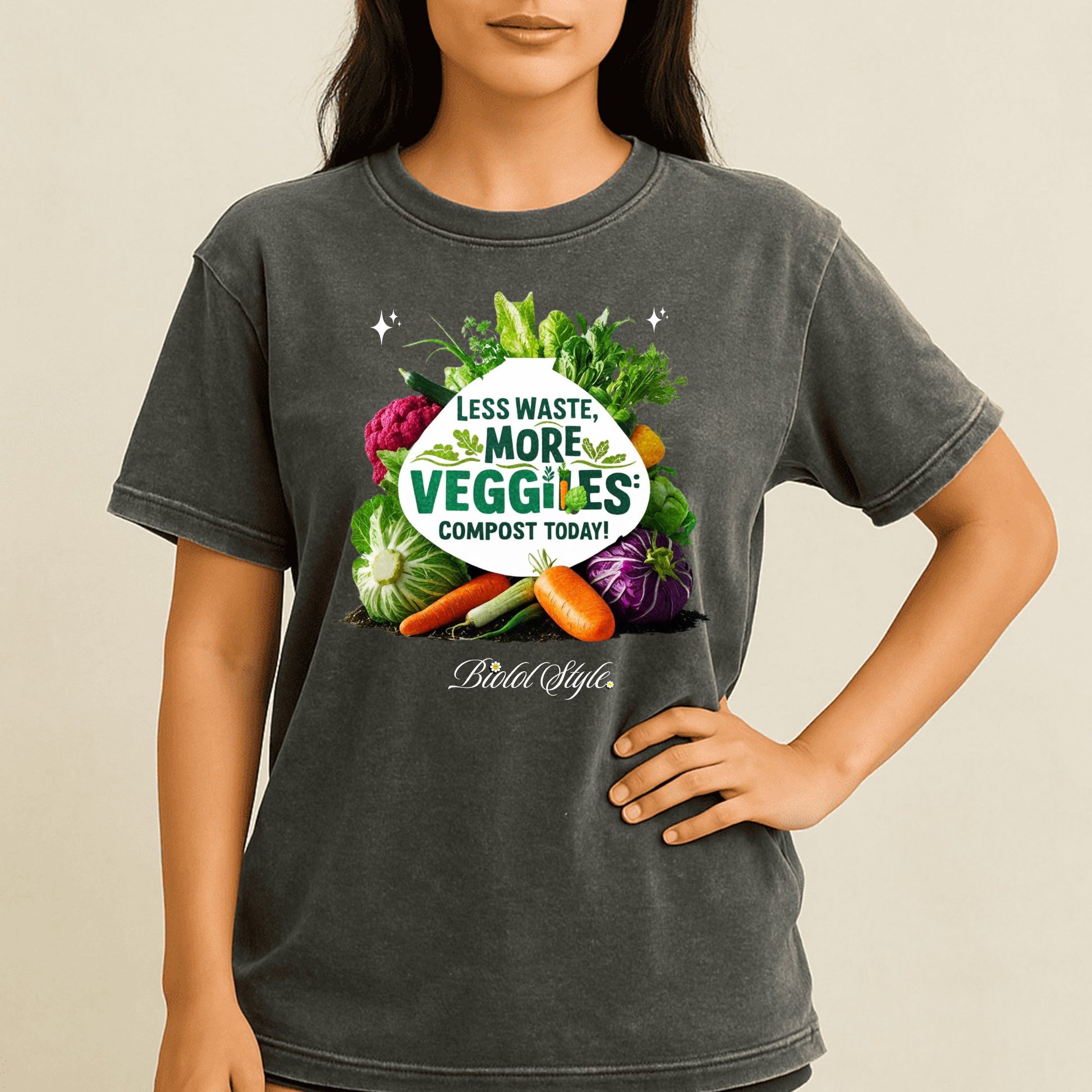 Less Waste More Veggies Compost Today T-shirt product