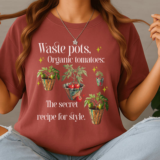 Waste pots Organic tomatoes Stylish design product type