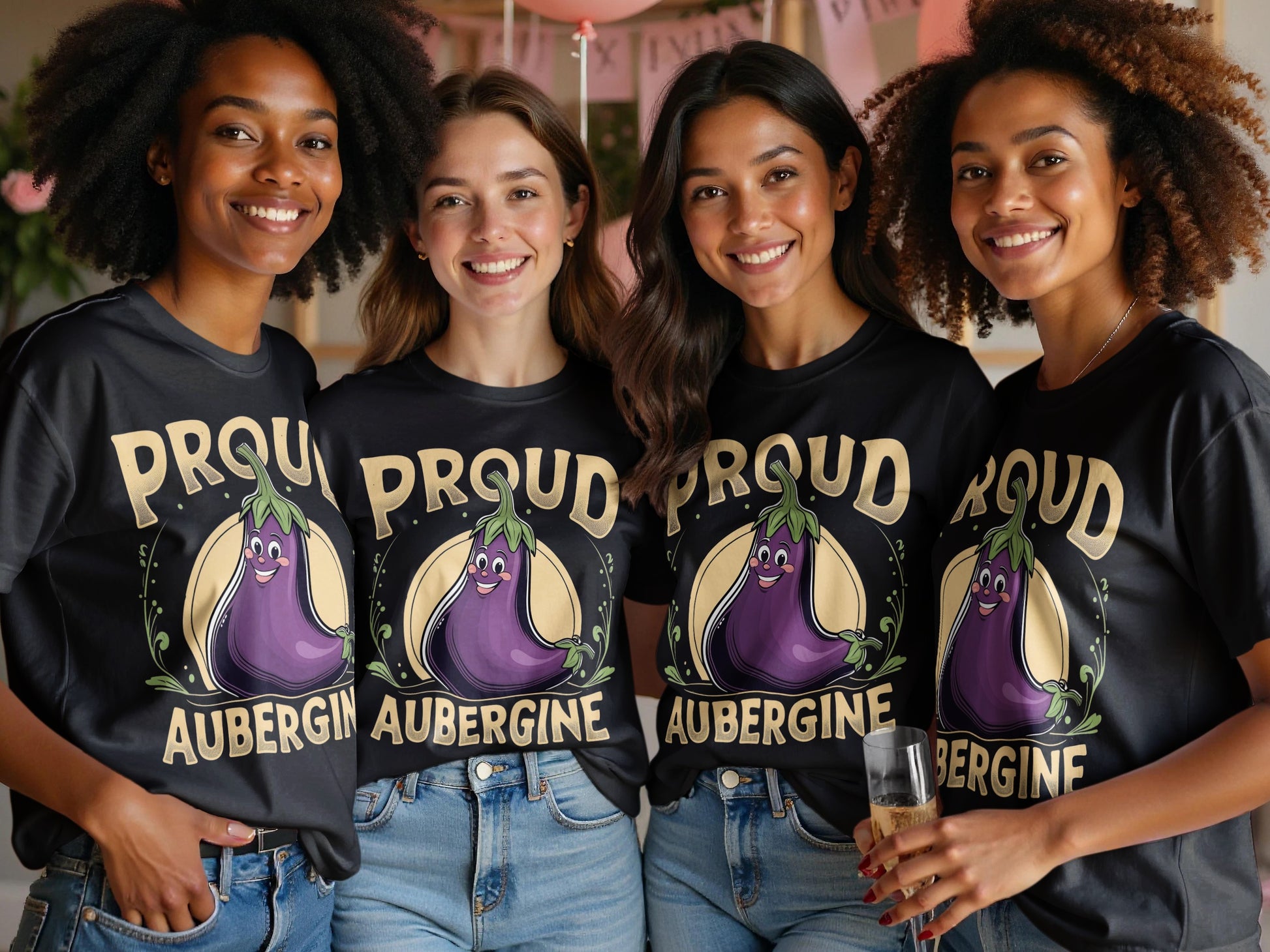 Proud Aubergine Shirt Fun Statement Graphic product