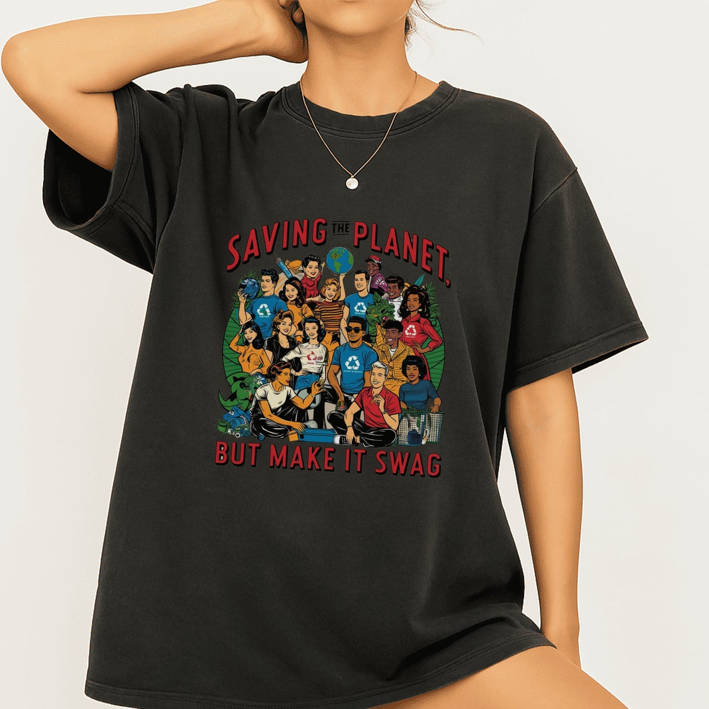 Saving the Planet But Make It Swag T-shirt product