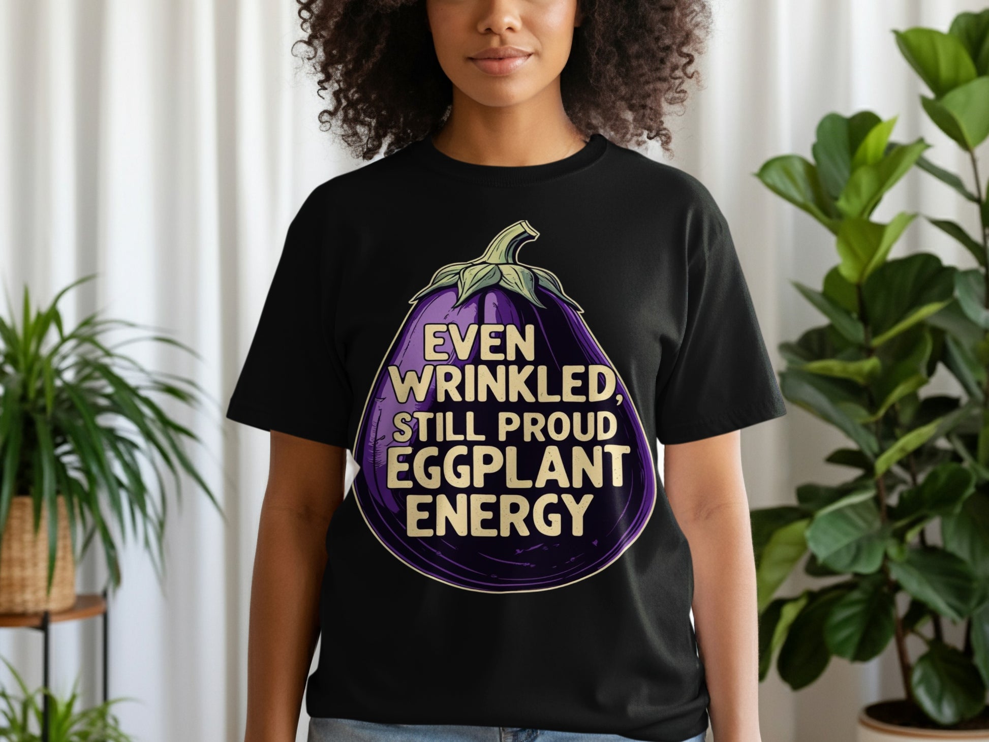 Even Wrinkled Still Proud Eggplant Energy product type