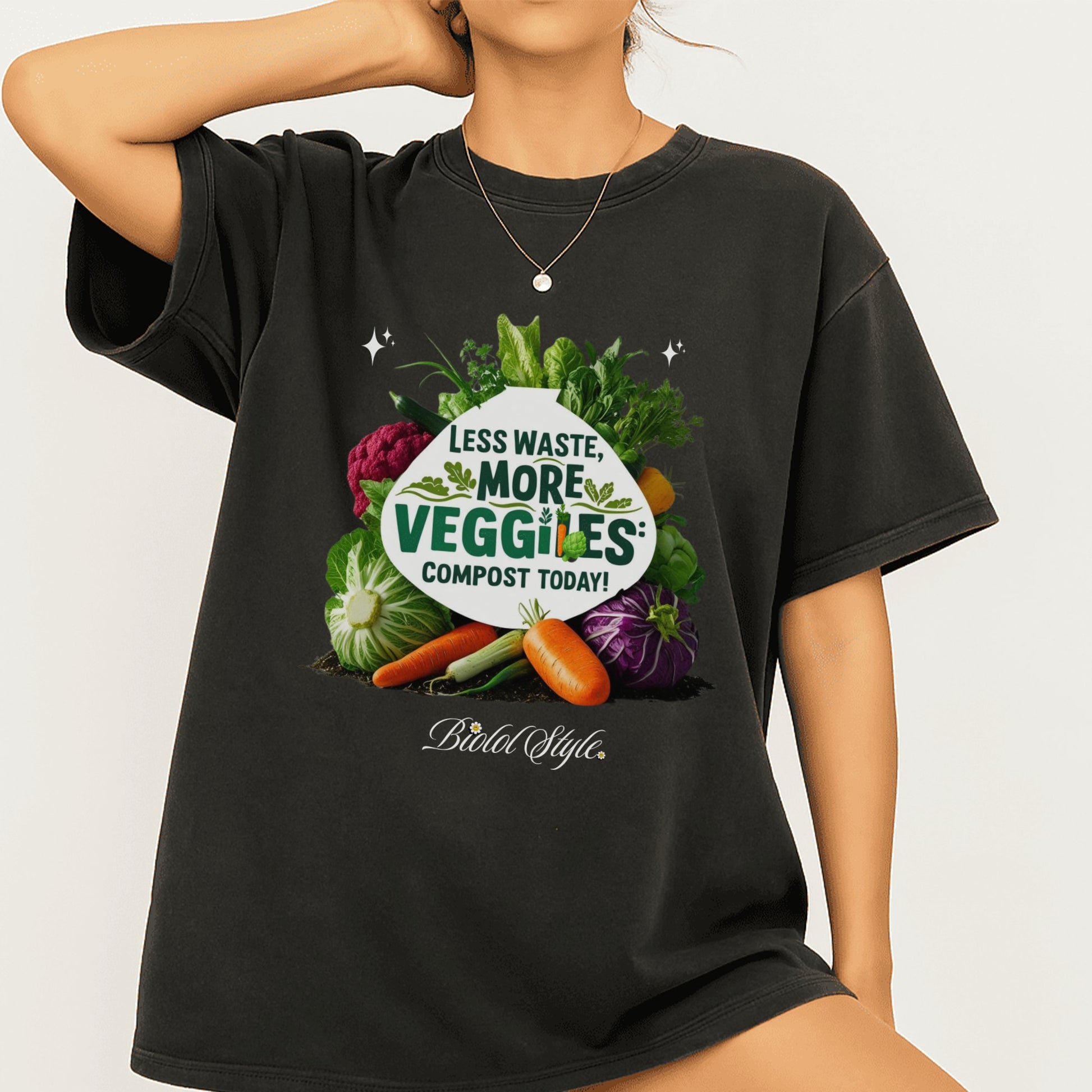 Less Waste More Veggies Compost Today Shirt product