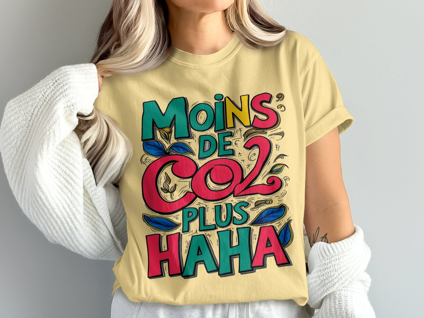 Graphic Tee with Colorful Bold Text T-shirt product
