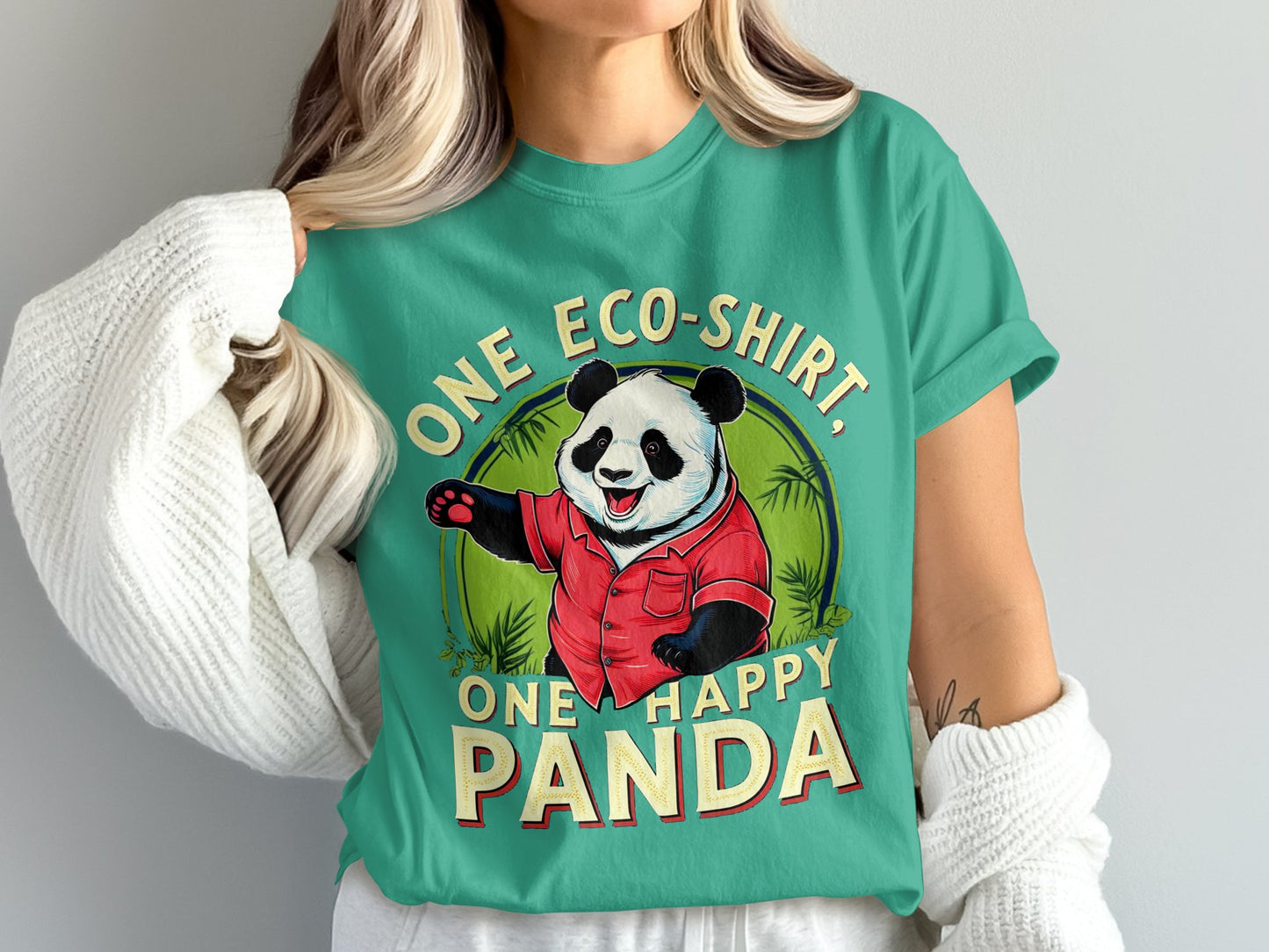One Eco-Shirt One Happy Panda T-shirt product type