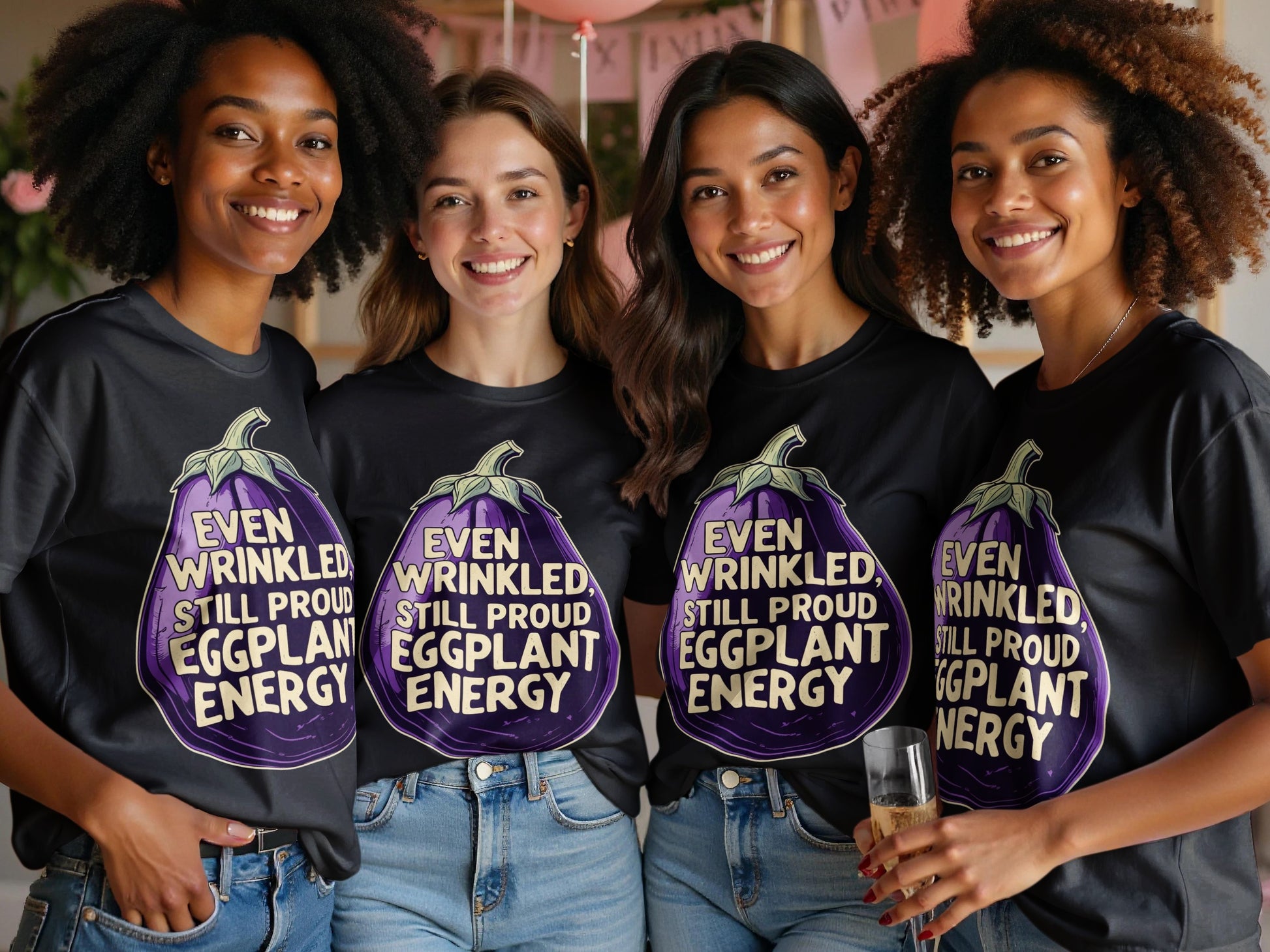 Even Wrinkled Still Proud Eggplant Energy Shirt Product