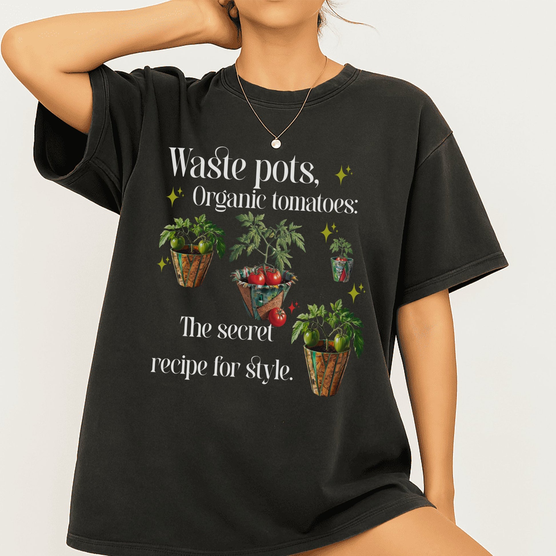 Waste Pots Organic Tomatoes The Secret Recipe T-shirt product