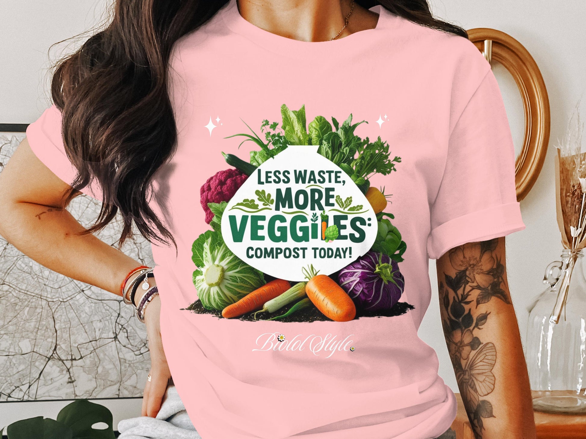 Less Waste More Veggies Compost Today T-shirt product