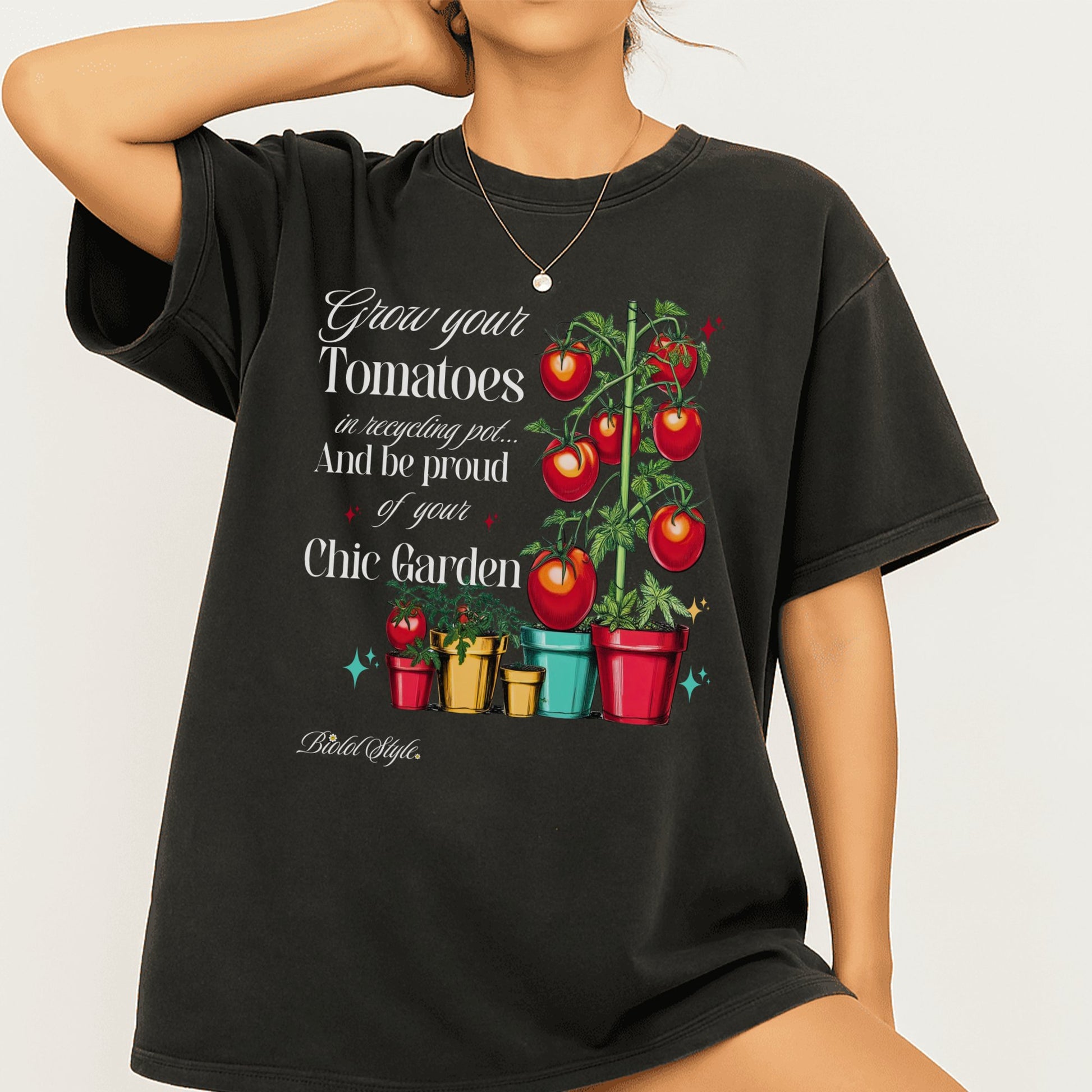 Grow Your Tomatoes Chic Garden T-shirt product type