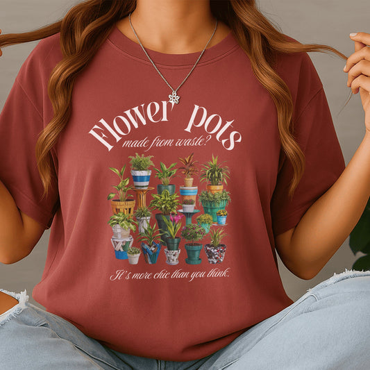 Flower Pots Made From Waste Product