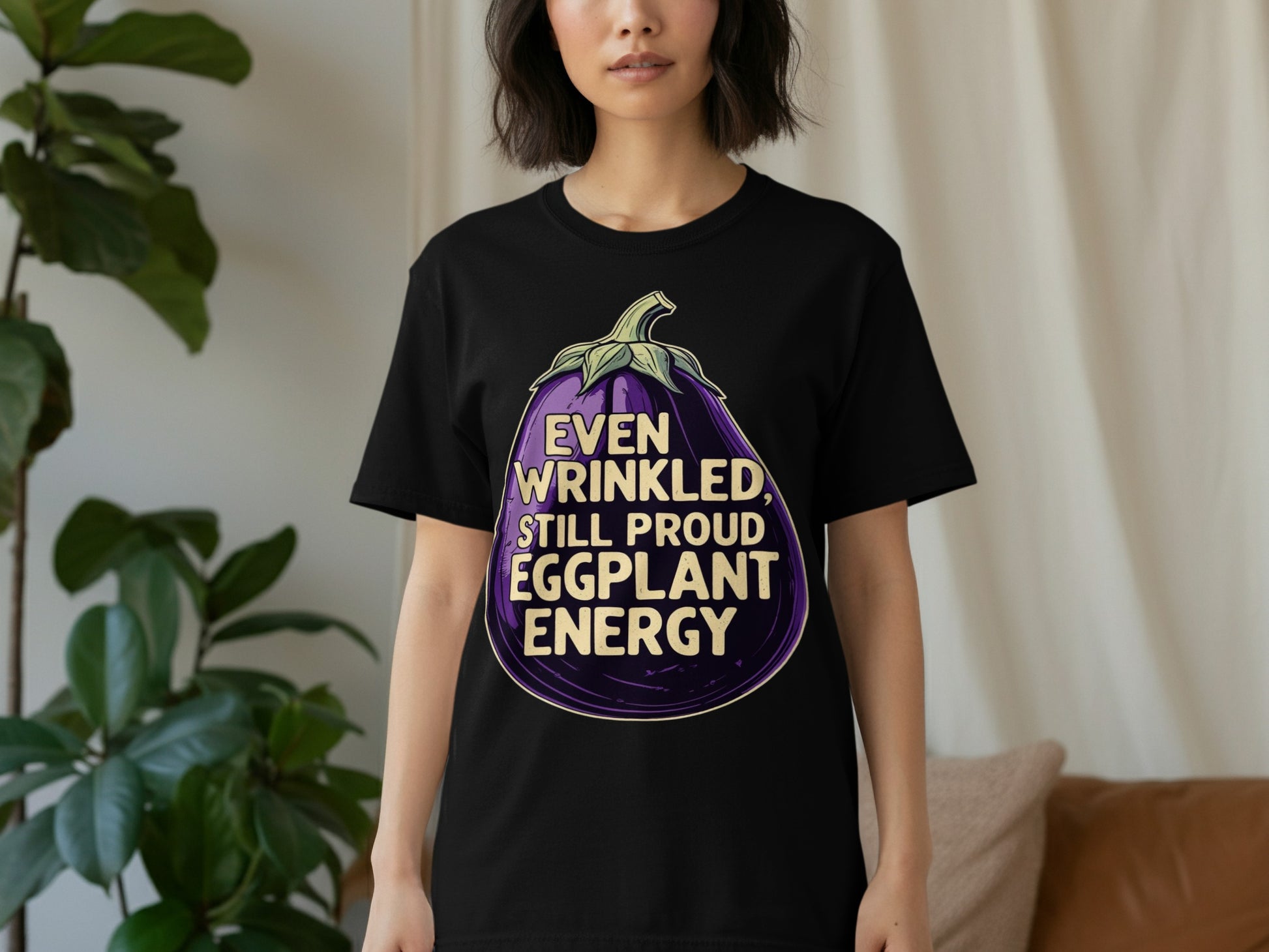 Even Wrinkled Still Proud Eggplant Energy Shirt