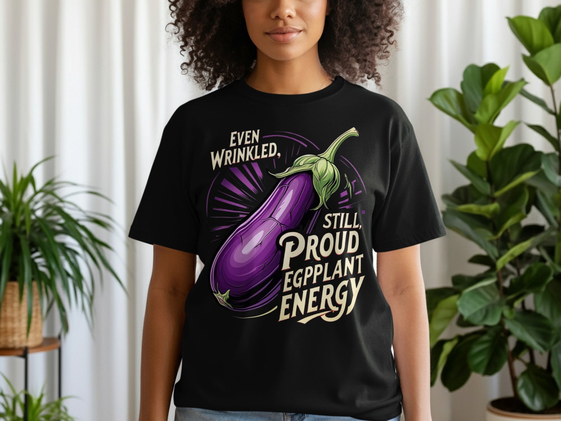 Even Wrinkled Still Proud Eggplant Energy product type