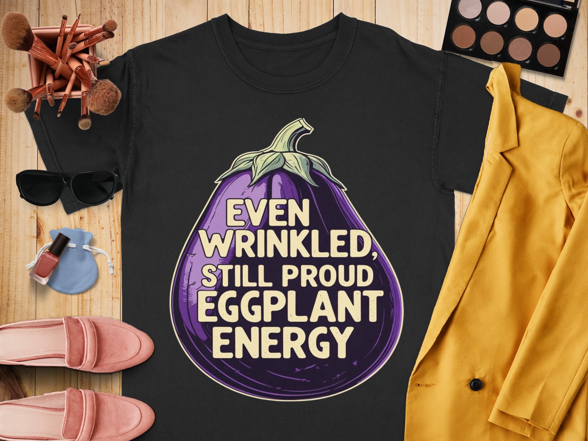 Even Wrinkled Still Proud Eggplant Energy product type