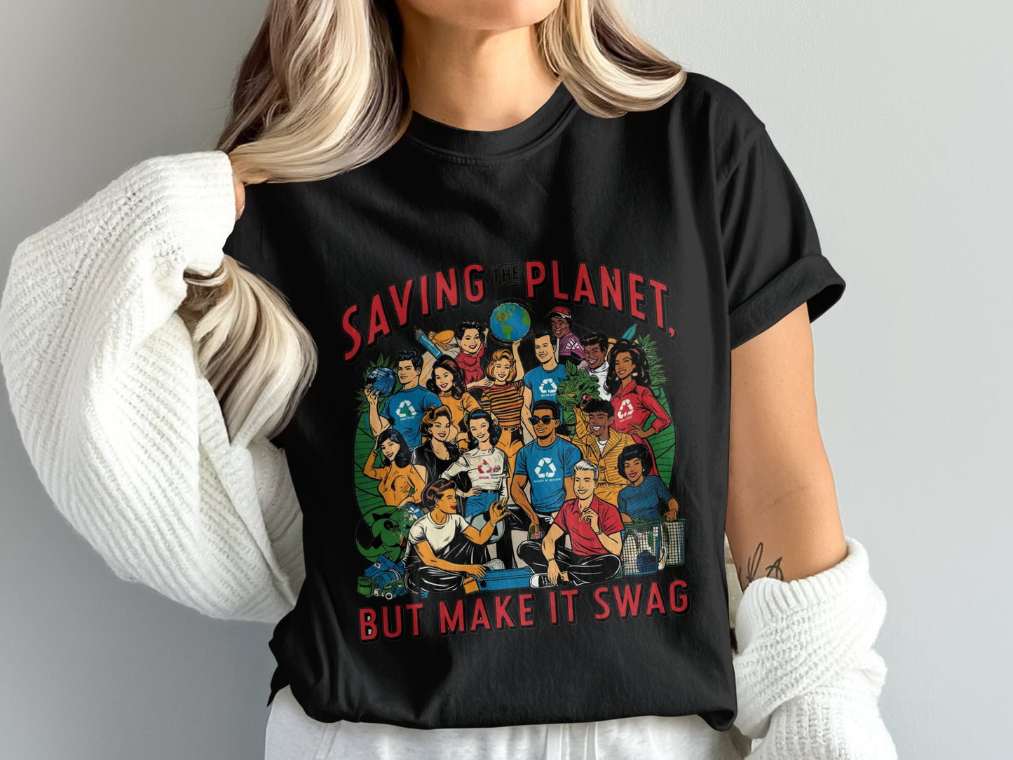 Saving the Planet Make it Swag Graphic T-Shirt product type