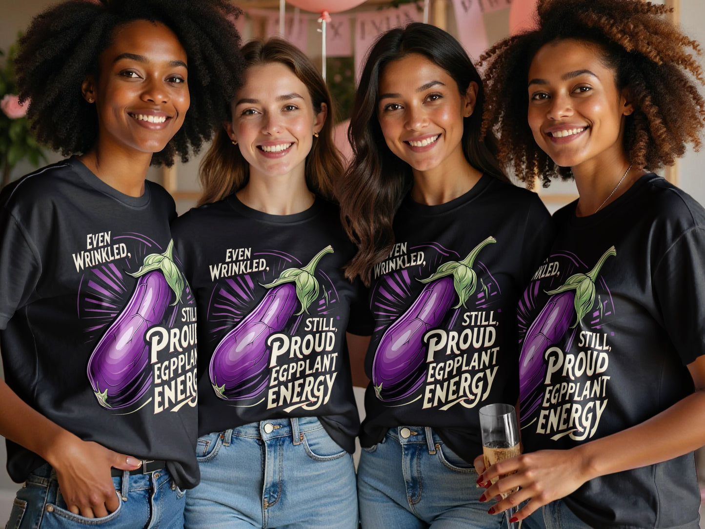 Still Proud Eggplant Energy Graphic T-Shirt product type