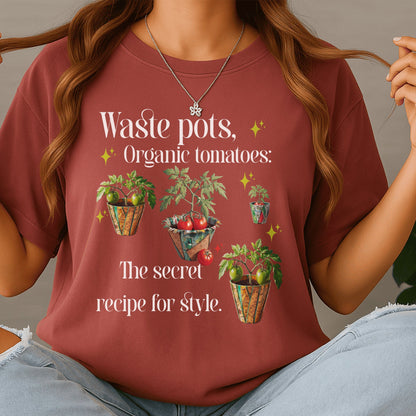 Waste pots Organic tomatoes Stylish design product type