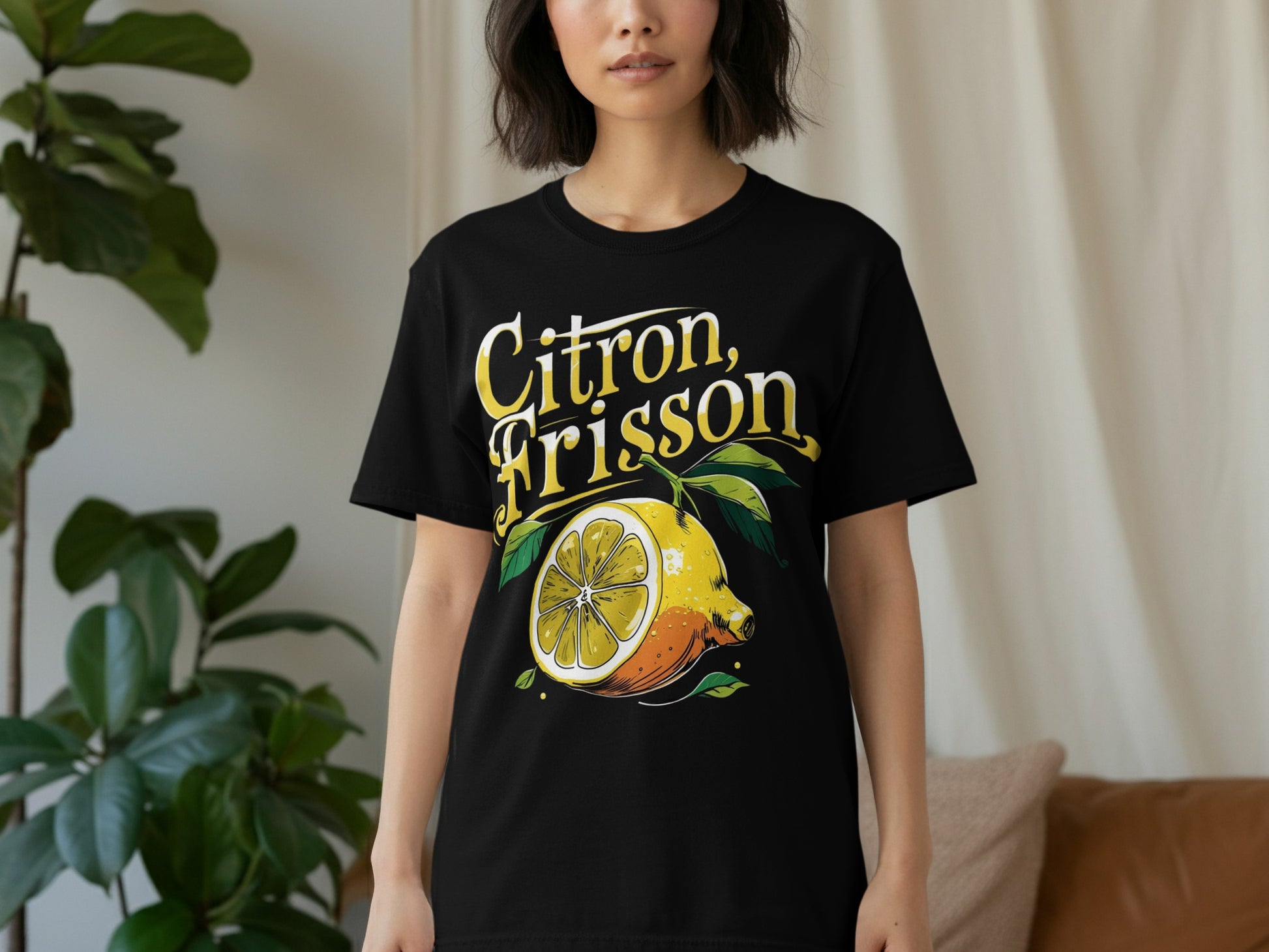 Citron Arisson Graphic Lemon Print T-Shirt product