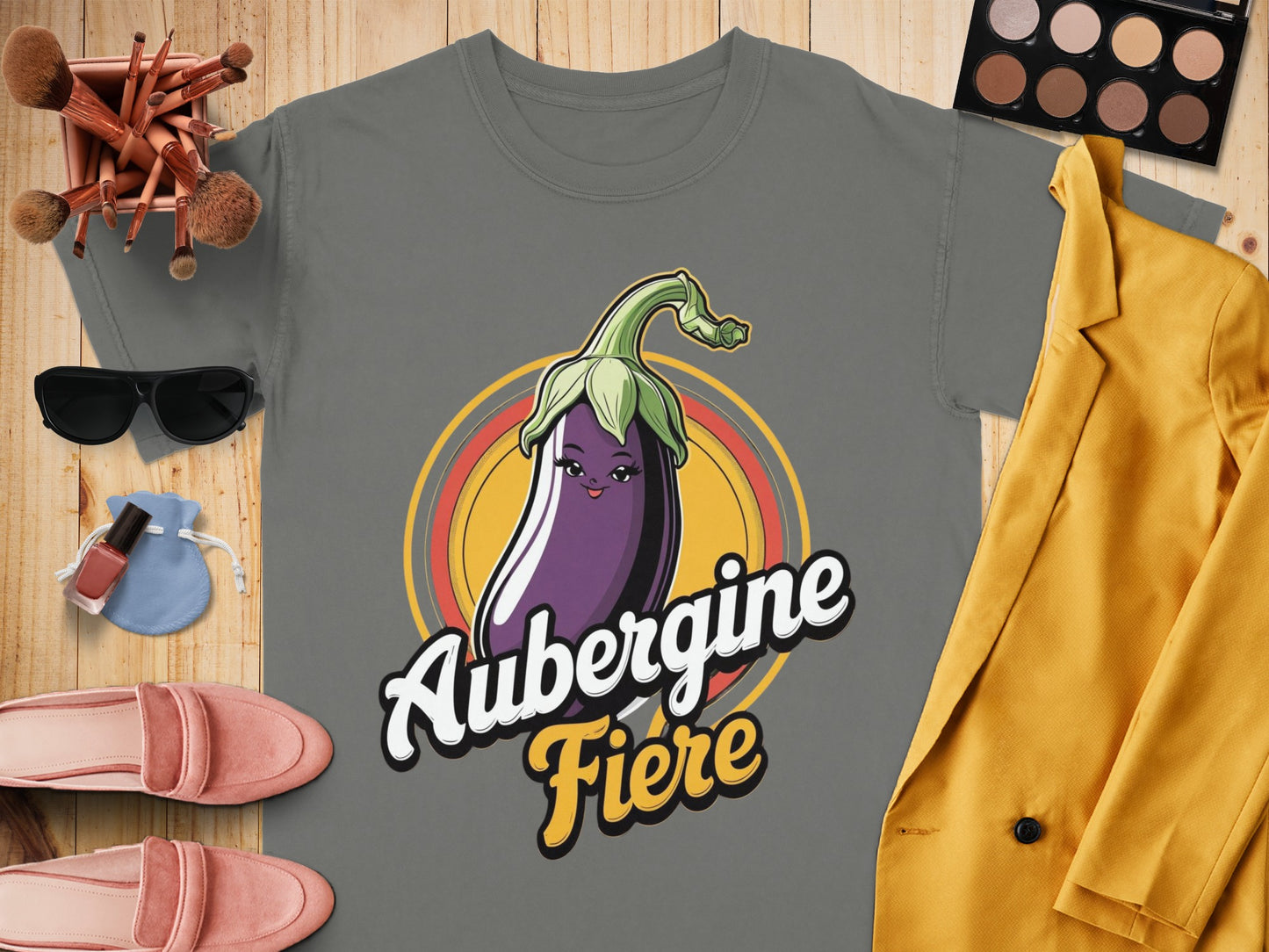 Aubergine Fière Graphic T Shirt Casual Fashion product