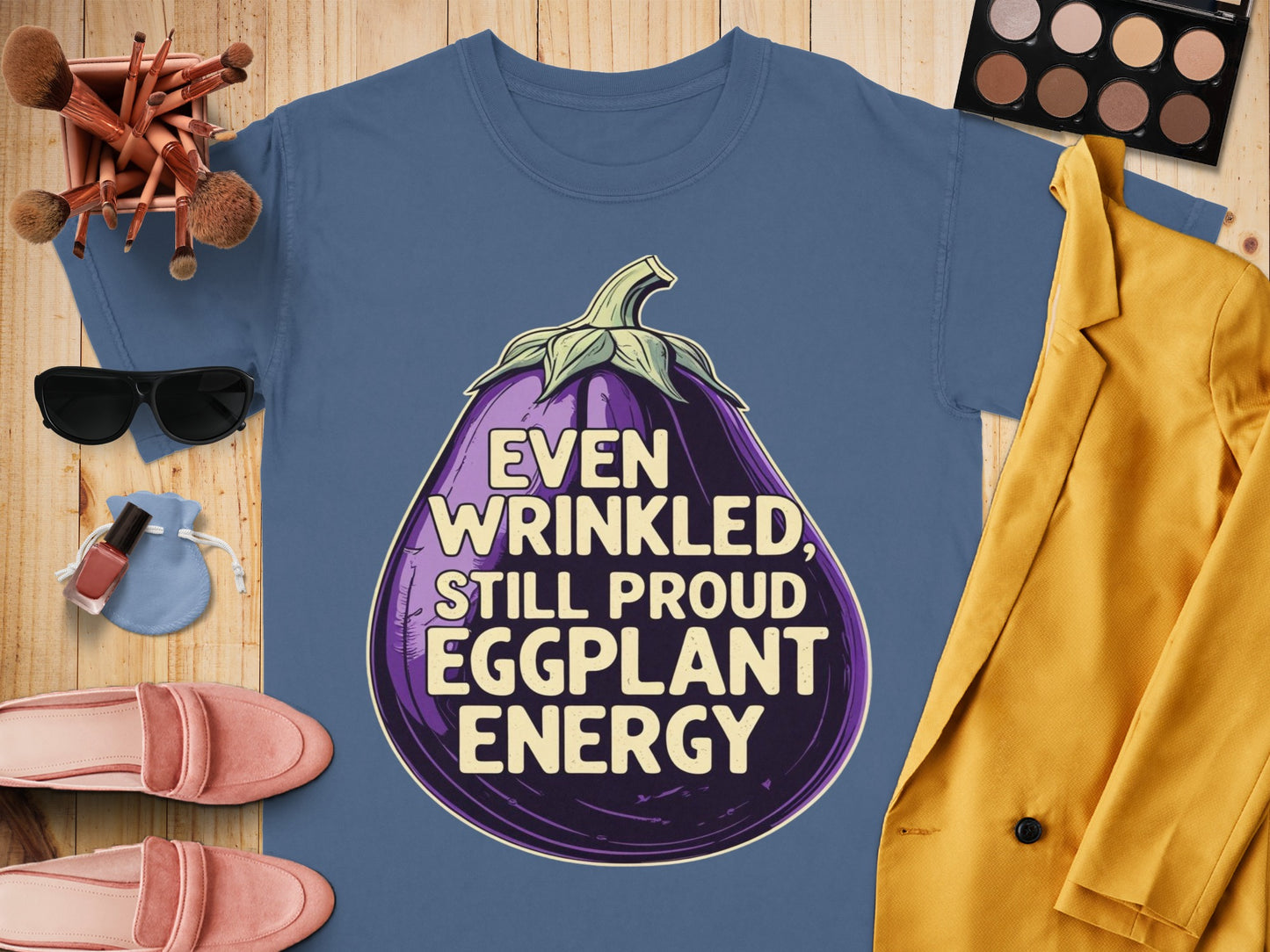 Even Wrinkled Still Proud Eggplant Energy product type