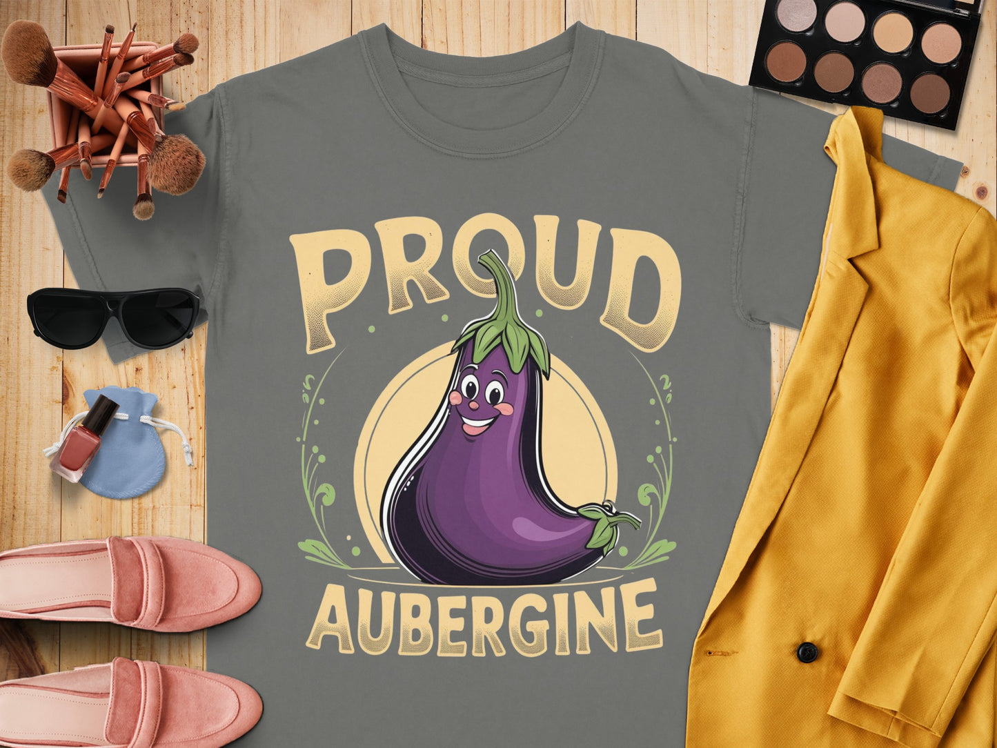 Proud Aubergine Graphic Tee shirt product