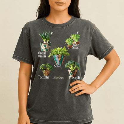 Green Onion Tomato Broccoli Salad Print T-shirt product