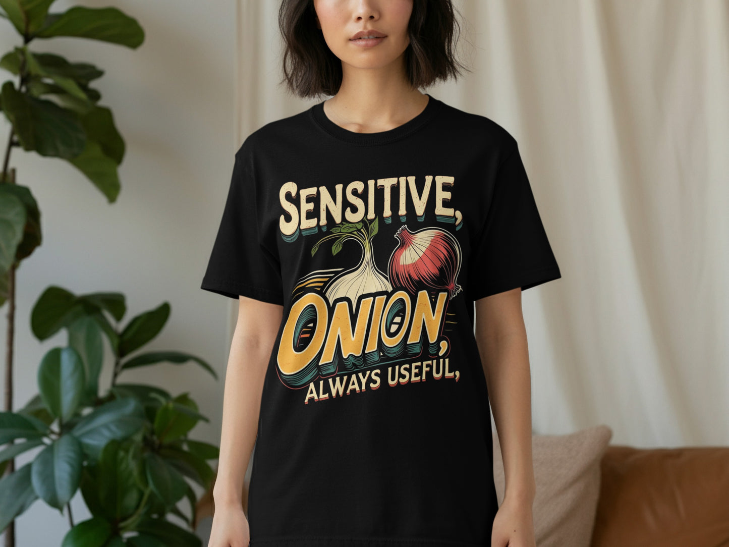 Sensitive Onion Always Useful Graphic T-Shirt product type