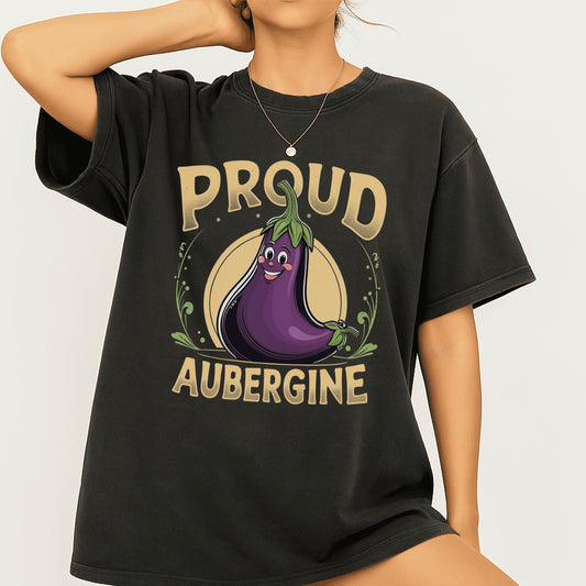 Proud Aubergine Graphic Oversized T-Shirt product