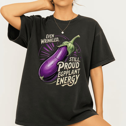 Even Wrinkled Proud Eggplant Energy Shirt product