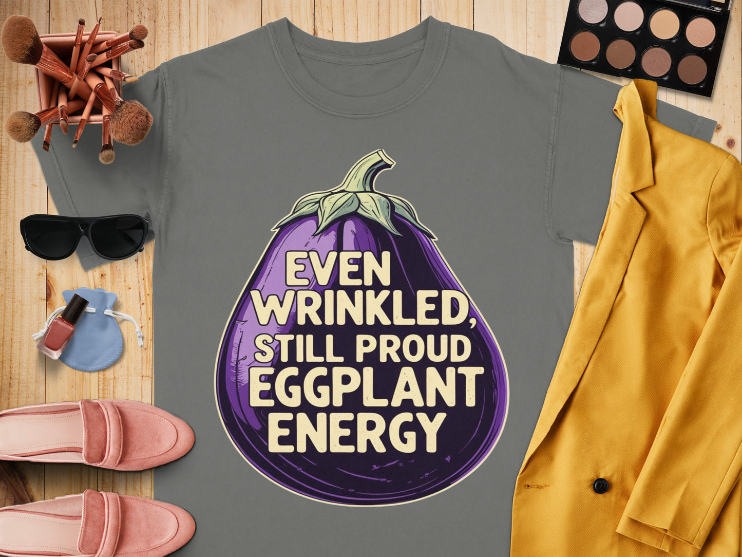 Even Wrinkled Still Proud Eggplant Energy product type