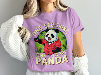 One Eco Shirt One Happy Panda Design T-Shirt product