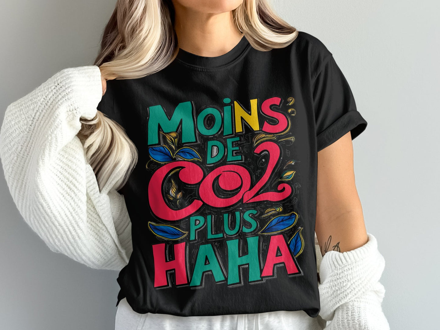 Moins De C02 Plus Haha Graphic T-Shirt product