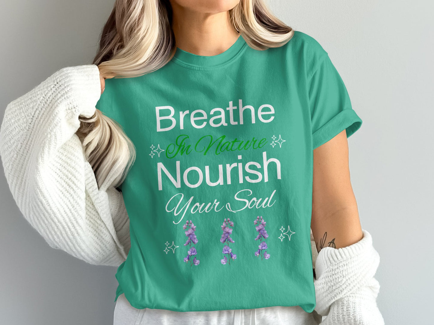 Breathe In Nature Nourish Your Soul Graphic product type