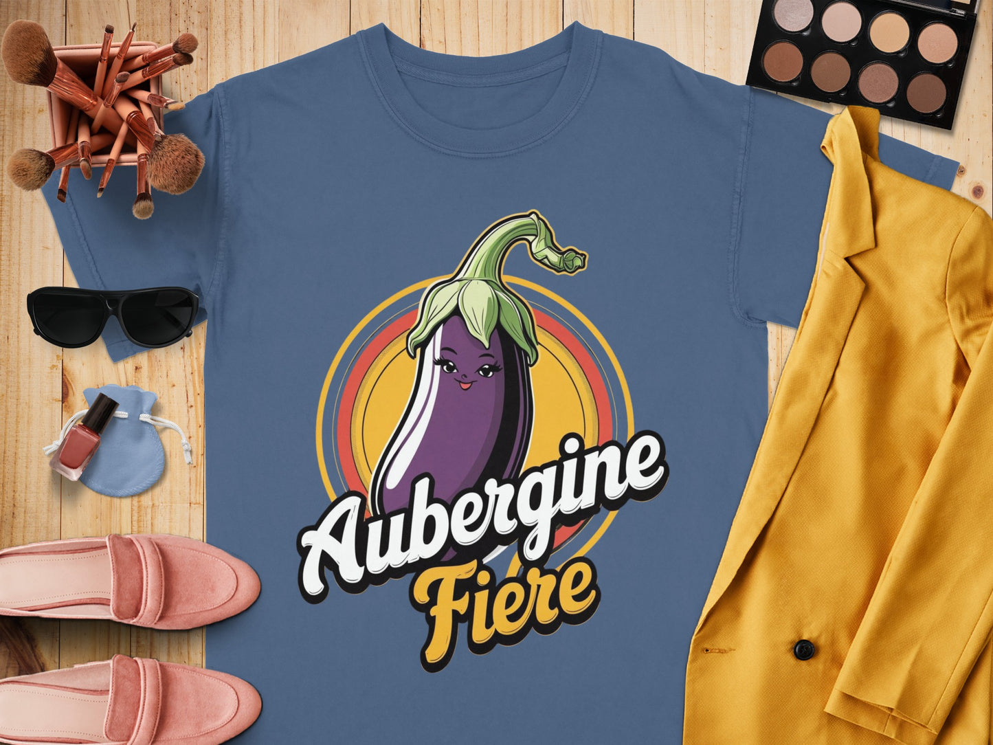 Aubergine Fiére Graphic Tee Shirt for Unique Gift product