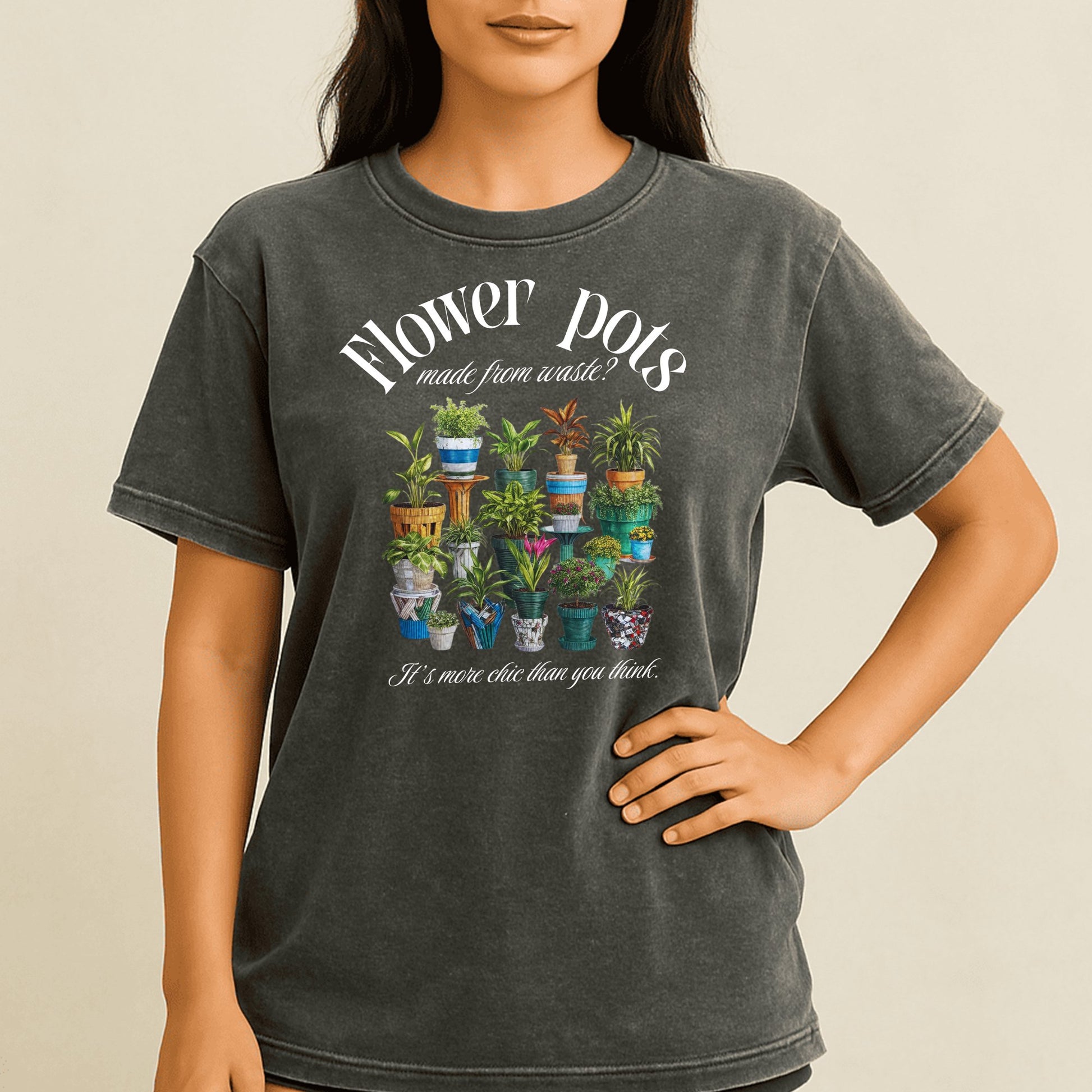 Flower Pots Graphic Women's T-Shirt apparel product