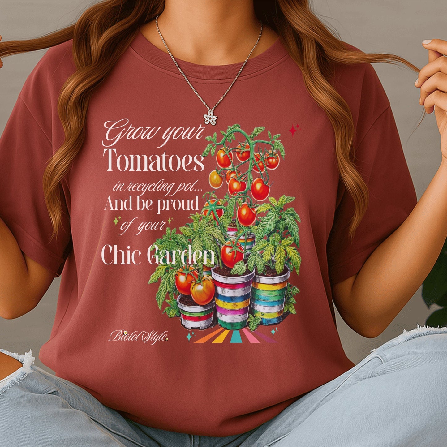 Grow Your Tomatoes Chic Garden Shirt product type